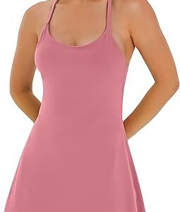 spaghetti strap fit & flare dress